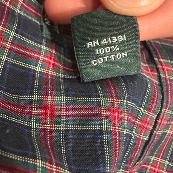 Lauren Ralph Lauren Red Green And Blue Plaid Button Up Long Sleeve Size XL - Picture 4 of 8